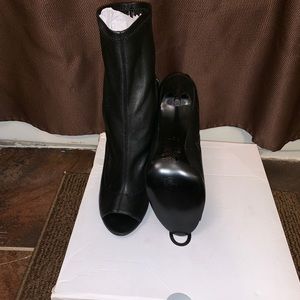 Never worn Aldo peep toe boots